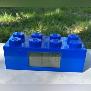 LEGO Blue Brick Alarm Clock